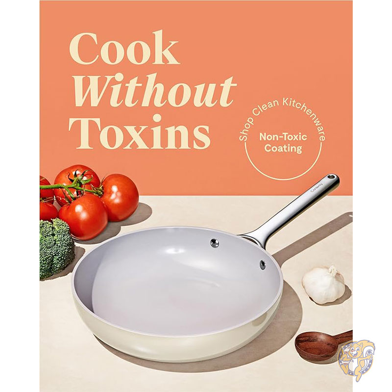 ミニ フライパン ノンスティック セラミック 20cm 非毒性、PTFE および
