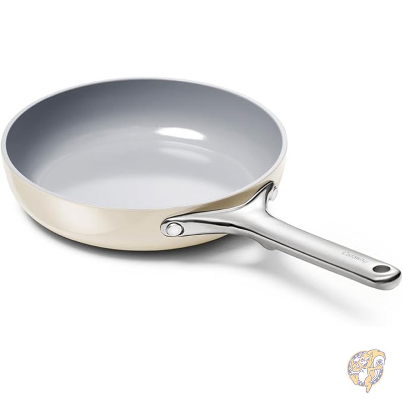 Caraway キャラウェイ ノンスティック セラミック 9inch Ceramic Coating Circle Pan Cream 丸型フライパン Caraway キャラウェイ ノンスティック 蓋付き セラミックソースパン