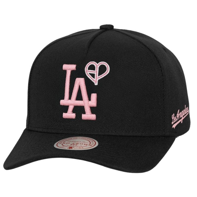 新品未使用 BLACKPINK × LAKERS ピンク 帽子 ドジャース× BLACKPINK × Mitchell & Ness ドジャースとブラック