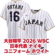 ��ë��ʿ 2026 WBC ������ѥ� ������ɽ �ʥ���  ��˥ե����� �ۥ磻�� NIKE  ���ɥ��饷�å��١����ܡ��� ���ֹ� 16 ��ë���� Shohei Ohtani