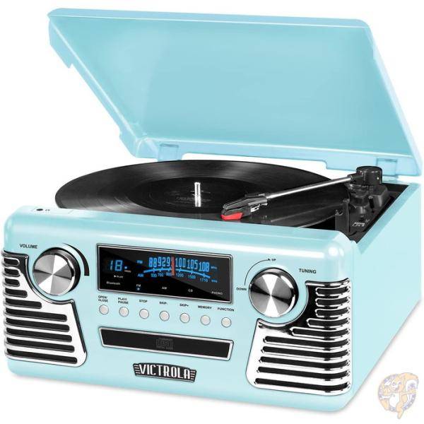 Victrola 50's ��ȥ� �֥롼�ġ��� �쥳���� �ץ졼�䡼 & �ޥ����ǥ��� ���󥿡� �� �ӥ��ȥ�����