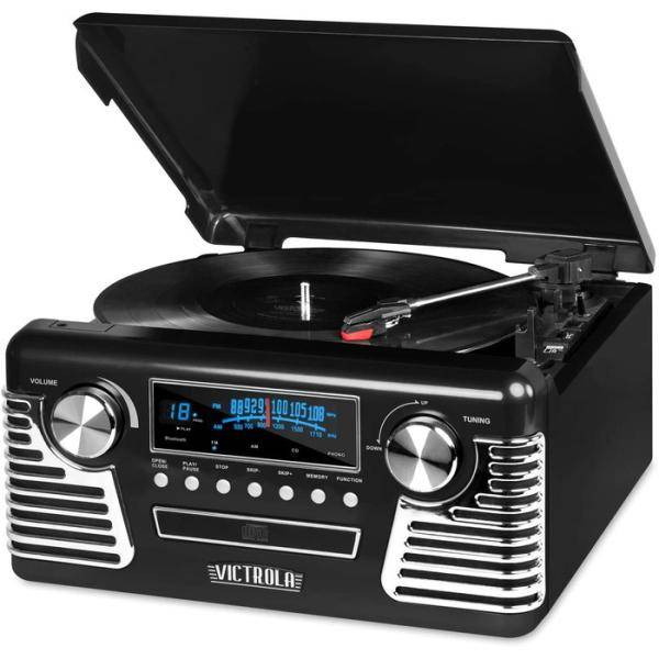 Victrola 50ǯ�� ��ȥ� Bluetooth �쥳���� �ץ졼�䡼 & �ޥ����ǥ��� ���󥿡� ����̵��
