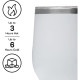 Corkcicle 12 ���� �ȥ�ץ���Ǯ ���ƥ�쥹 (�磻��˺�Ŭ) / 12 ���� �ȥ�ץ���Ǯ ����֥顼 (�����ҡ��������ƥ롢����˺�Ŭ) 12 Oz Stemless Wine Glass �ۥ磻�� 2312GW