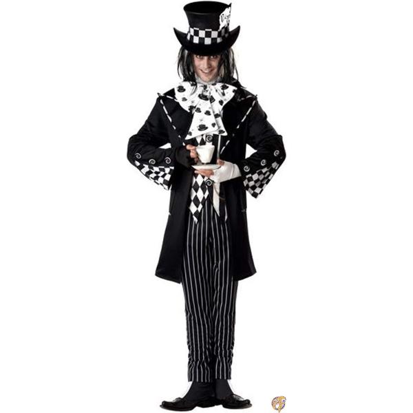 ダーク マッドハッターコスチューム 衣装 大人用 不思議の国のアリス