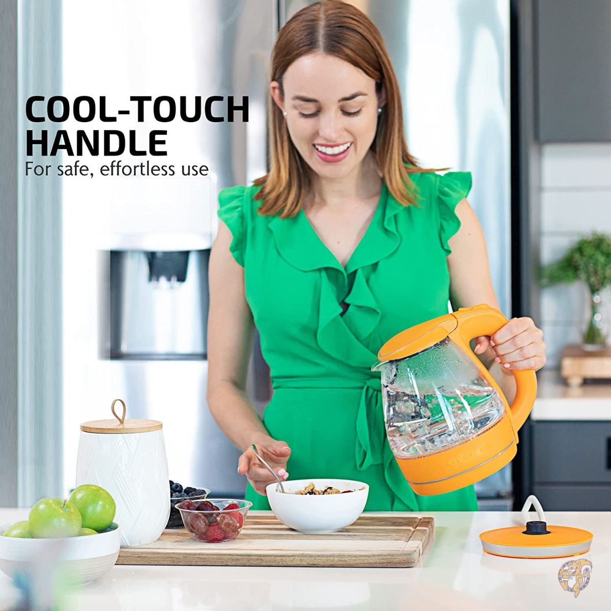���¹�͢����Ovente KG83O Glass Electric Kettle, 1.5 L, Orange �ŵ����ȥ�