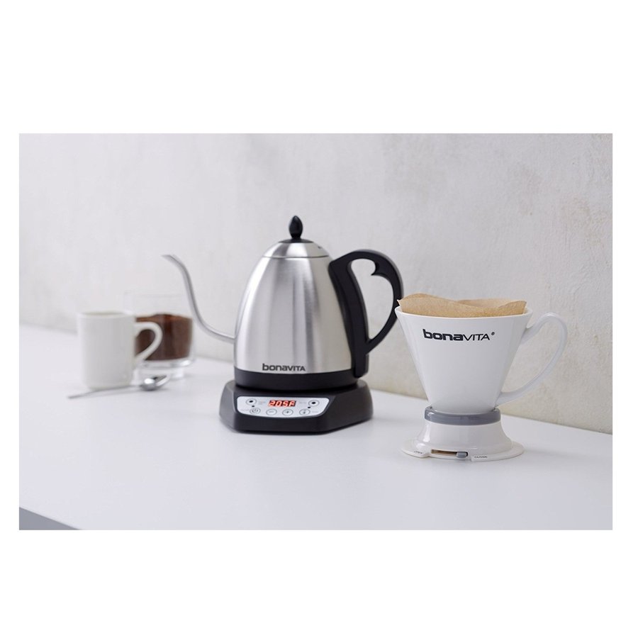 �ܥʥӥ� Bonavita ���쥯�ȥ�å����ȥ� �ŵ��䤫�� �ǥ����� Digital Electric Gooseneck Kettle �ŵ����ȥ� ����ꥫ���å������