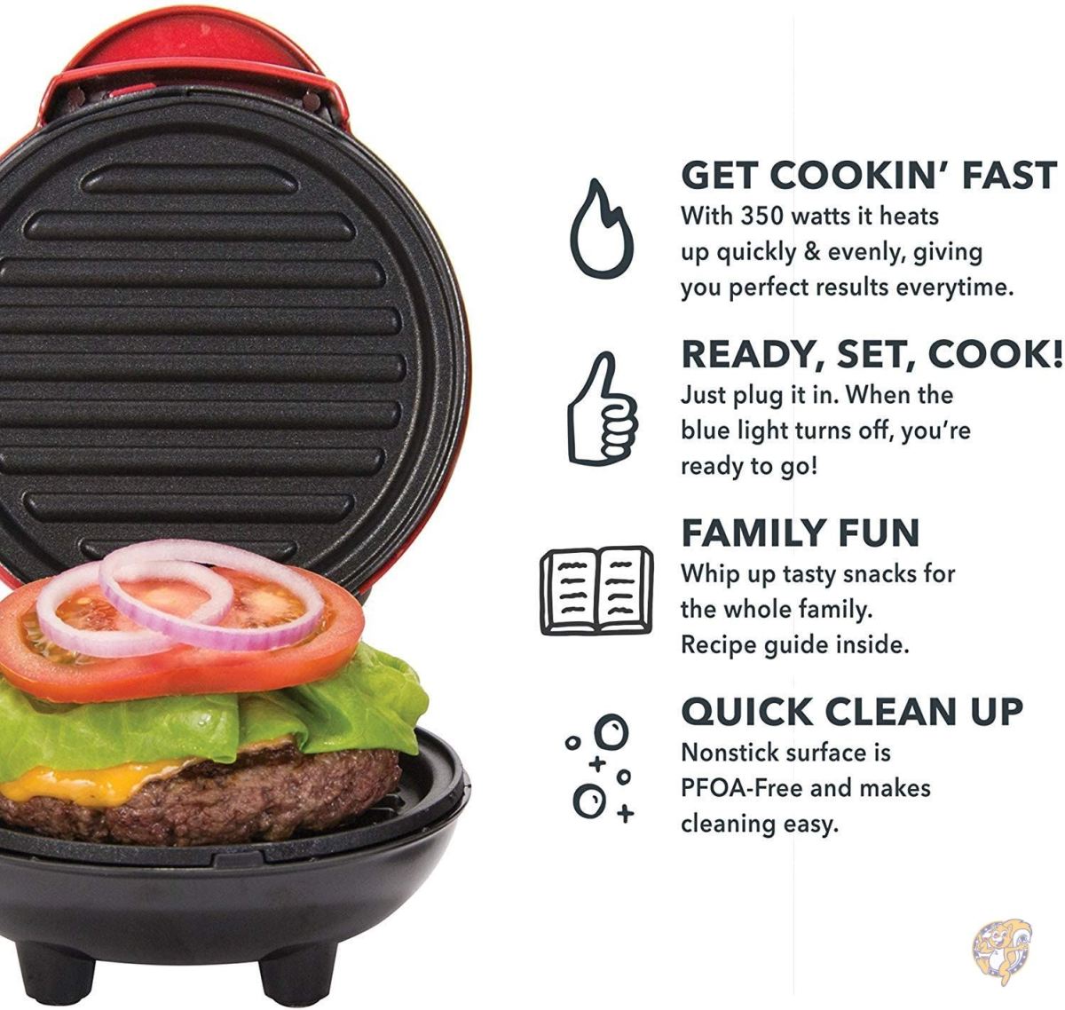 Dash Mini Maker Grill, Aqua [�¹�͢����]