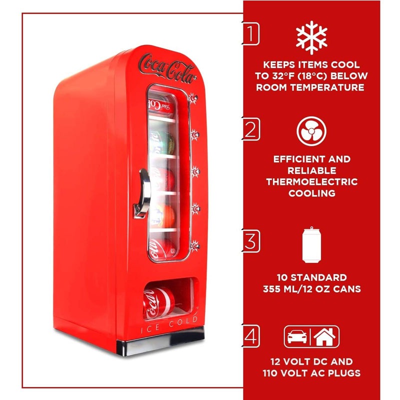 ���������� ��¢�� Coca Cola CVF18 10-Can Capacity Portable Vending Cooler ������������ �٥�ǥ��󥰥ޥ����� ��¢��