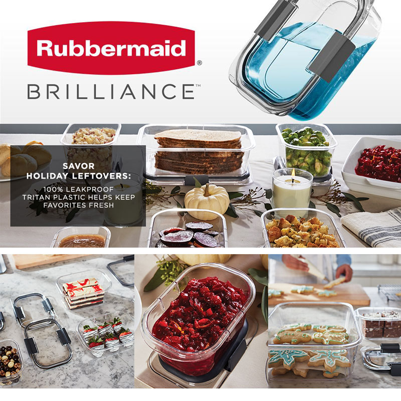 Rubbermaid Brilliance ��С��ᥤ�� ��¸�ƴ� �ե��դ��������ƴ� 1976520 �֥�ꥢ�� ̩�ĥե���