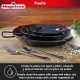 (Enamel, 30cm ) - MageFesa Enamelled Steel Paella Pan, 30cm