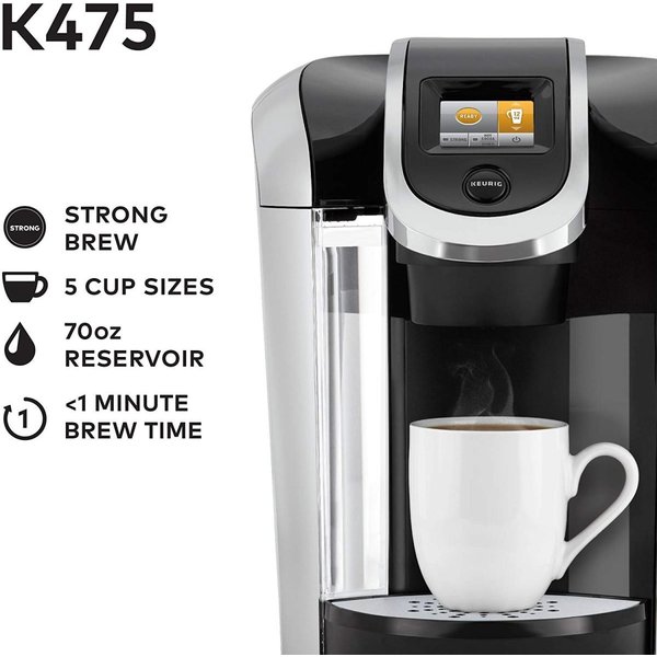 ���塼�ꥰ �����ҡ��᡼���� Keurig K475 ���󥰥륫�å� �ݥåɥ����� ���� �֥�å�