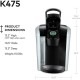 ���塼�ꥰ �����ҡ��᡼���� Keurig K475 ���󥰥륫�å� �ݥåɥ����� ���� �֥�å�