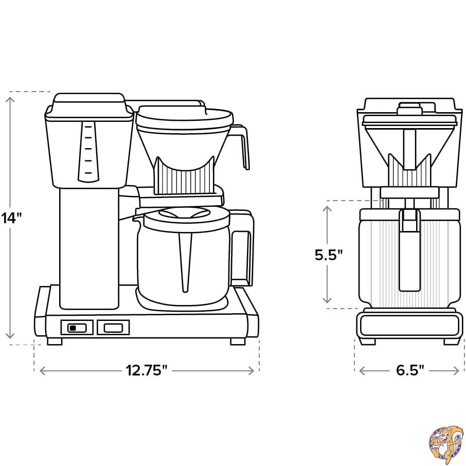 Moccamaster 53948 KBGV Select 10���å� �����ҡ��᡼���� �ޥåȥ֥�å� 40���� 1.25��åȥ�