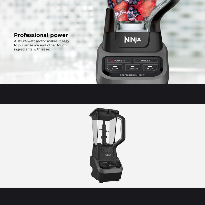 �˥󥸥� Ninja �֥����� Professional Blender ���塼���� �ߥ����� ���ࡼ�����᡼���� 1000 BL610 ����ꥫ���å������