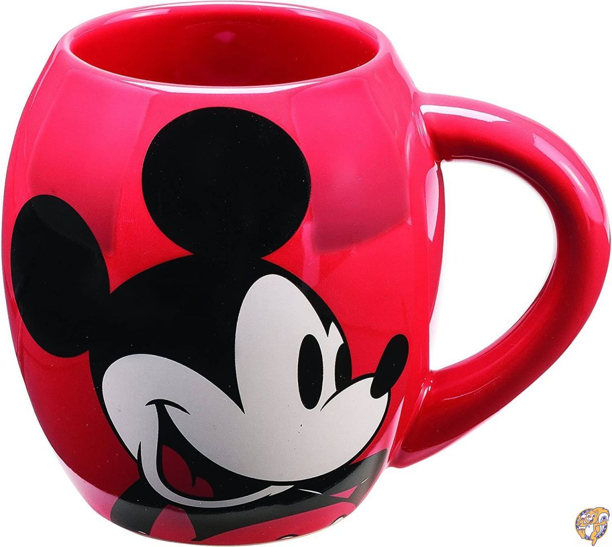 Vandor 89063 Disney Mickey Mouse Oval Ceramic Mug, 18 oz, Red [�¹�͢����]