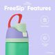 ����� Owala ���� �ǥ����ˡ� ���ꥨ�� ���顼 �����������ܥȥ� FreeSip ���ƥ�쥹 24oz����710ml�� �ǥ����ˡ��ץ�󥻥�