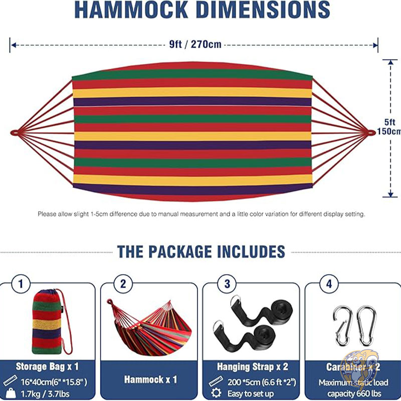 �����ǥ� ���åȥ� �ϥ��å� �ĥ꡼���ȥ�å��դ� ������ AY-Stripe-Hammock-Red-0001 Anyoo
