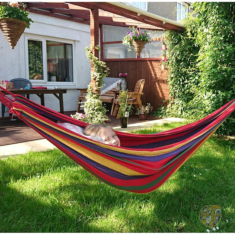 �����ǥ� ���åȥ� �ϥ��å� �ĥ꡼���ȥ�å��դ� ������ AY-Stripe-Hammock-Red-0001 Anyoo