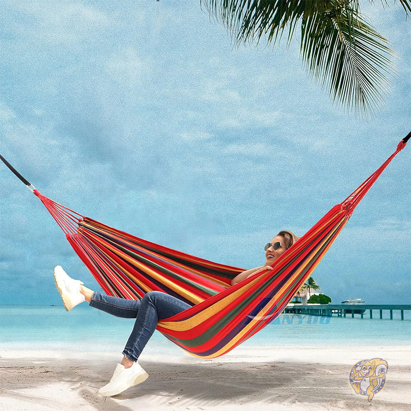 �����ǥ� ���åȥ� �ϥ��å� �ĥ꡼���ȥ�å��դ� ������ AY-Stripe-Hammock-Red-0001 Anyoo