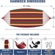 �����ǥ� ���åȥ� �ϥ��å� �ĥ꡼���ȥ�å��դ� ������ AY-Stripe-Hammock-Red-0001 Anyoo