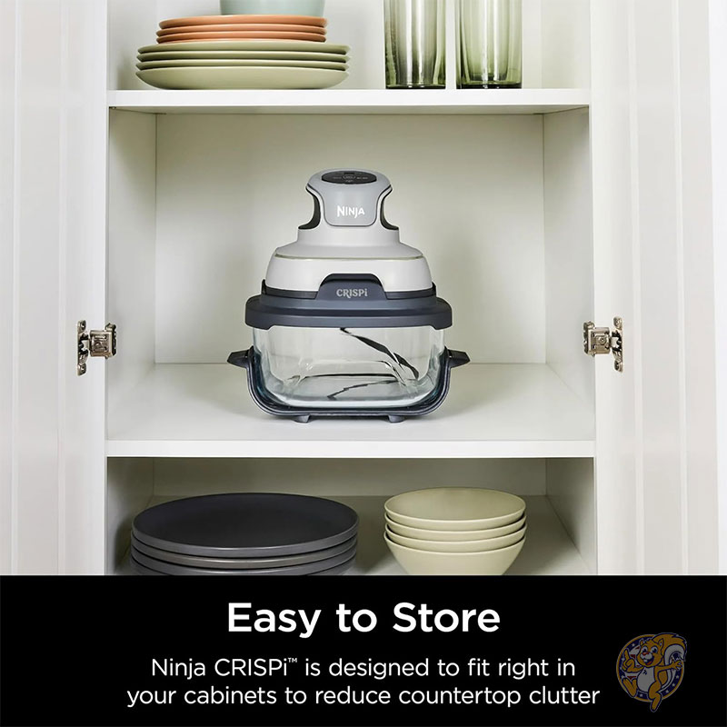 Ninja �˥󥸥� FN090 Crispi 3-in-1 4QT 3.7L �ݡ����֥륯�å��󥰥����ƥ� TempWare����ƥ��դ� 1500W �ꥯ�ꥹ��