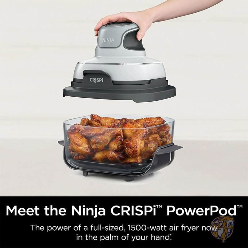 Ninja �˥󥸥� FN090 Crispi 3-in-1 4QT 3.7L �ݡ����֥륯�å��󥰥����ƥ� TempWare����ƥ��դ� 1500W �ꥯ�ꥹ��