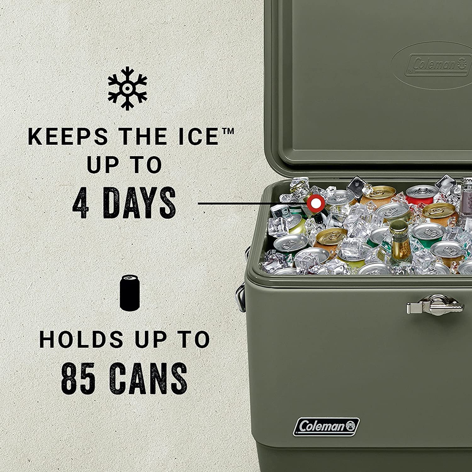 Coleman �����顼�ܥå��� ������ޥ󥢥����������� Ice Chest Reunion54qt Sage ��������٥�ȥ����顼