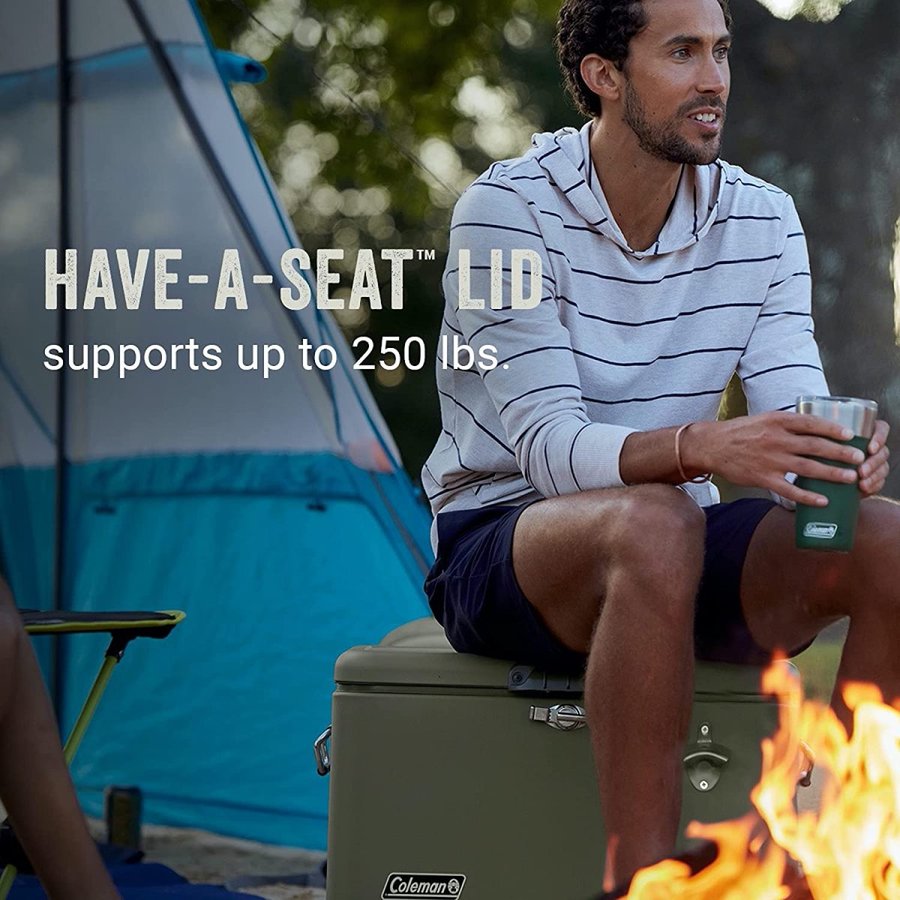 Coleman �����顼�ܥå��� ������ޥ󥢥����������� Ice Chest Reunion54qt Sage ��������٥�ȥ����顼