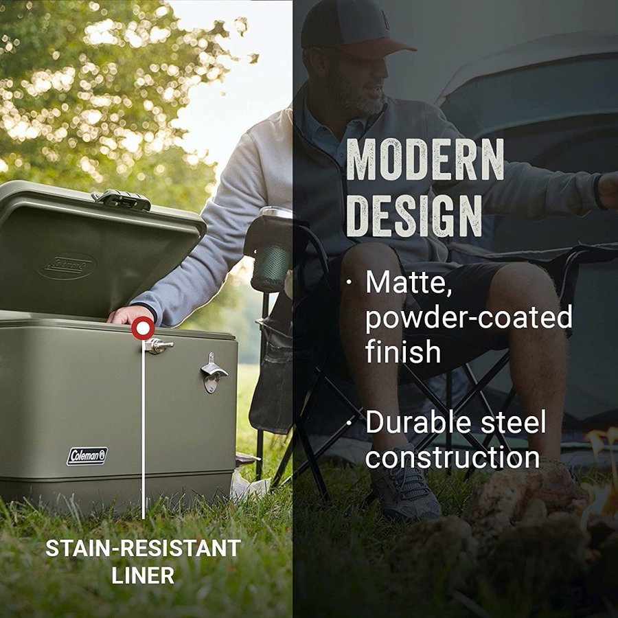 Coleman �����顼�ܥå��� ������ޥ󥢥����������� Ice Chest Reunion54qt Sage ��������٥�ȥ����顼