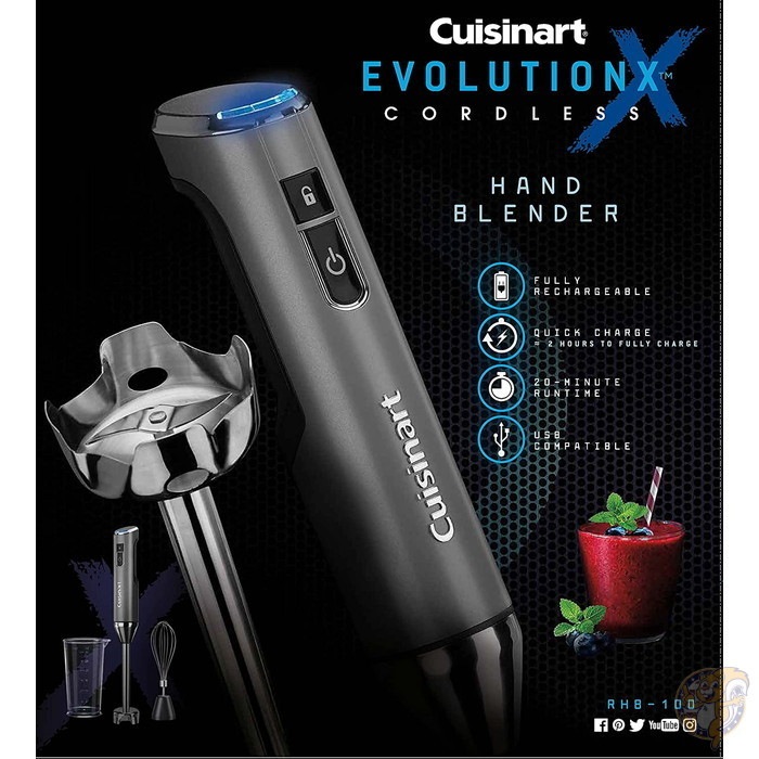 �������ʡ��� Cuisinart ���ܥ�奷���X �����ɥ쥹 ����㡼����֥� �ϥ�ɥ֥����� ���쥤/�֥�å�