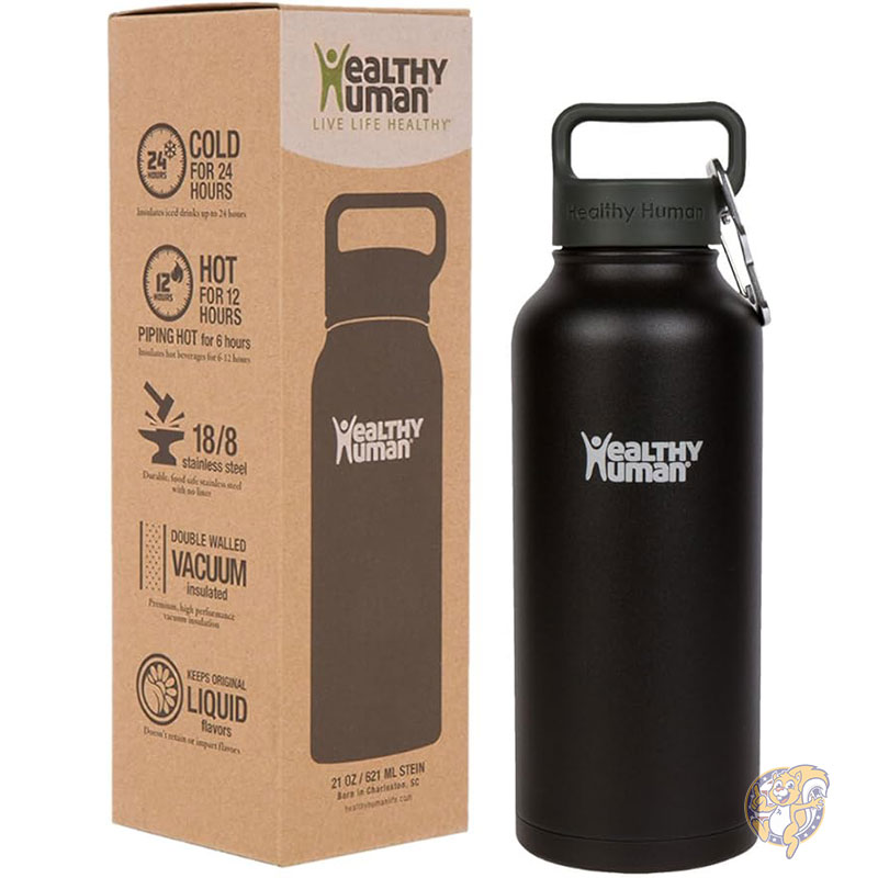 �إ륷���ҥ塼�ޥ� ���ƥ�쥹�������� �����������ܥȥ� ����ɿ�����Ǯ���������������⥹ 946ml 32oz-pure-black