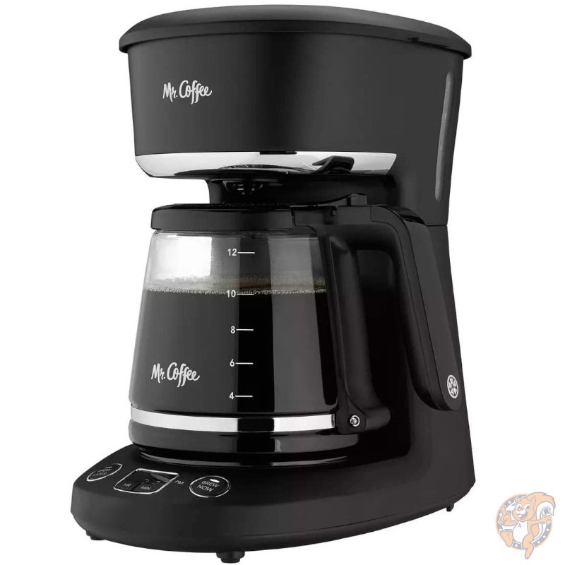 Coffeemaker ブラック・シルバー 約12カップ ミスターコーヒー Mr.Coffee 12カップ タイマー機能付き コーヒー
