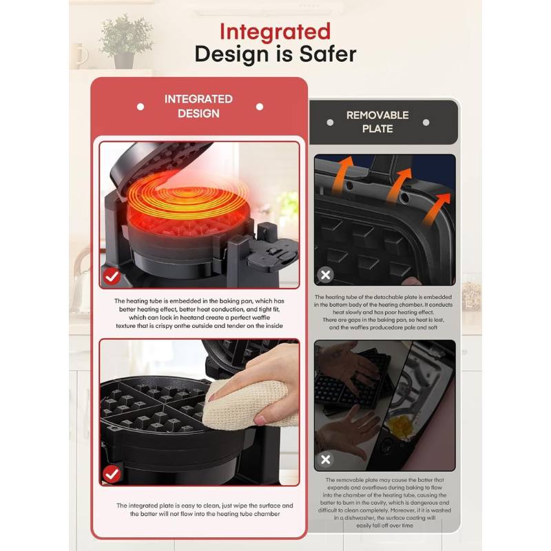 FOHERE ��åե�᡼���� ���֥� �٥륮����åե� 1400W 180�ٲ�ž �ե�å׼� 3ʬ��®Ĵ�� 8��Ƥ� �Υ󥹥ƥ��å� �����߷� �֥�å�