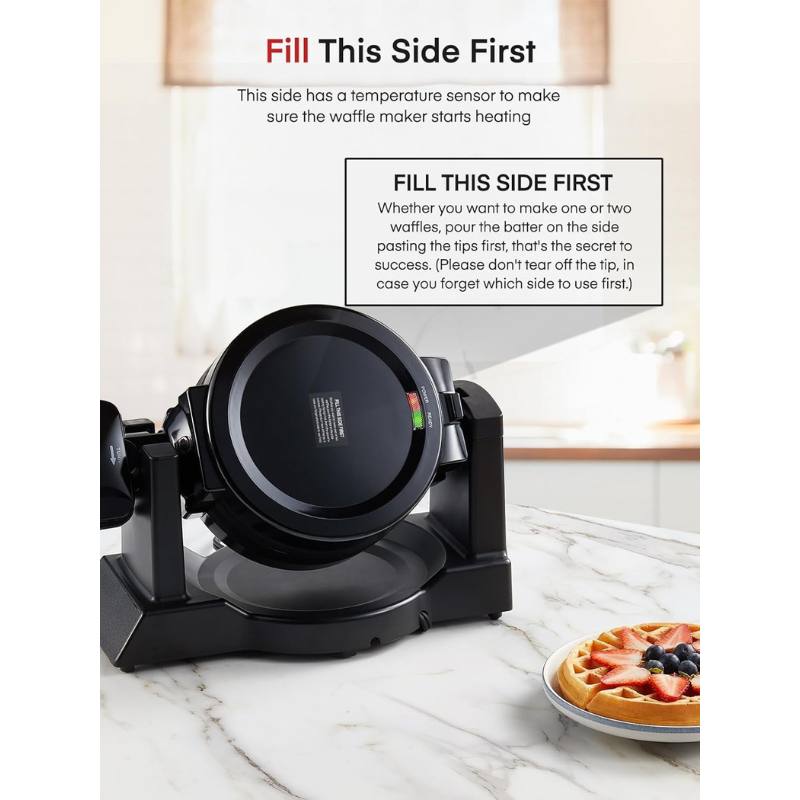 FOHERE ��åե�᡼���� ���֥� �٥륮����åե� 1400W 180�ٲ�ž �ե�å׼� 3ʬ��®Ĵ�� 8��Ƥ� �Υ󥹥ƥ��å� �����߷� �֥�å�