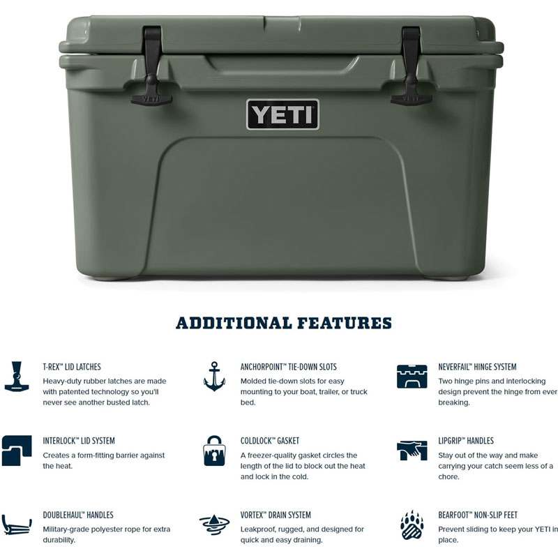 YETI Tundra 45 Cooler Camp Green �����ƥ� ����ɥ� 45 �����顼�ܥå��� �����ץ��꡼��