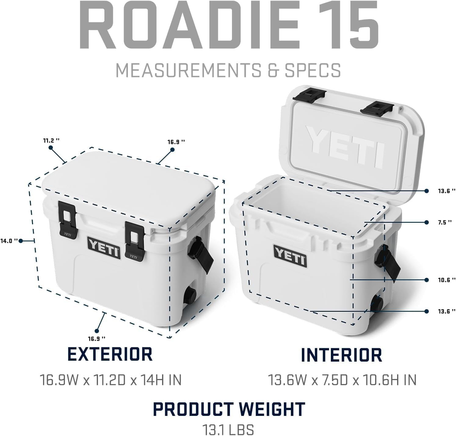 �����ƥ� YETI Roadie 15 �����顼�ܥå��� �����ե����� ���� �ϡ��ɥ����顼 ����ܥå��� �����������ȥ�å��դ� ������ ��� BBQ