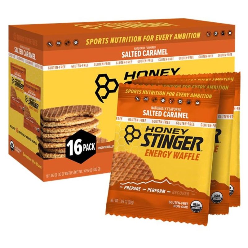 ハニースティンガー オーガニック 塩キャラメル ワッフル Honey Stinger Organic Salted Caramel