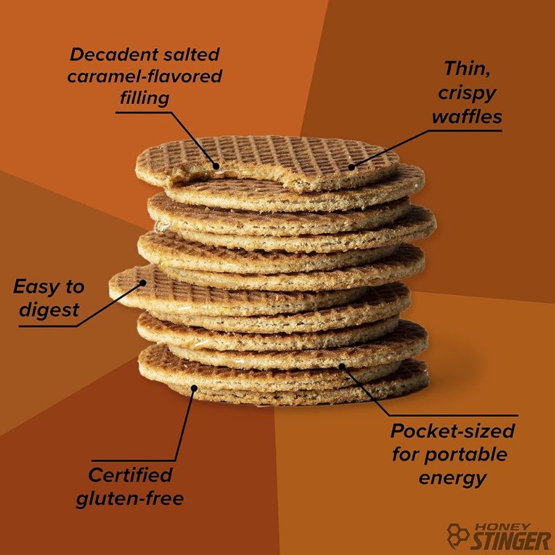 ハニースティンガー オーガニック 塩キャラメル ワッフル Honey Stinger Organic Salted Caramel