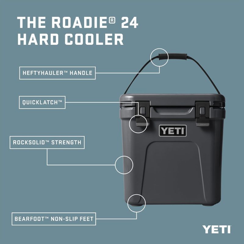 YETI �����ƥ� �����顼�ܥå��� �����ǥ��� 24 Roadie 24 Big Wave Blue �ӥå��������֥֥롼