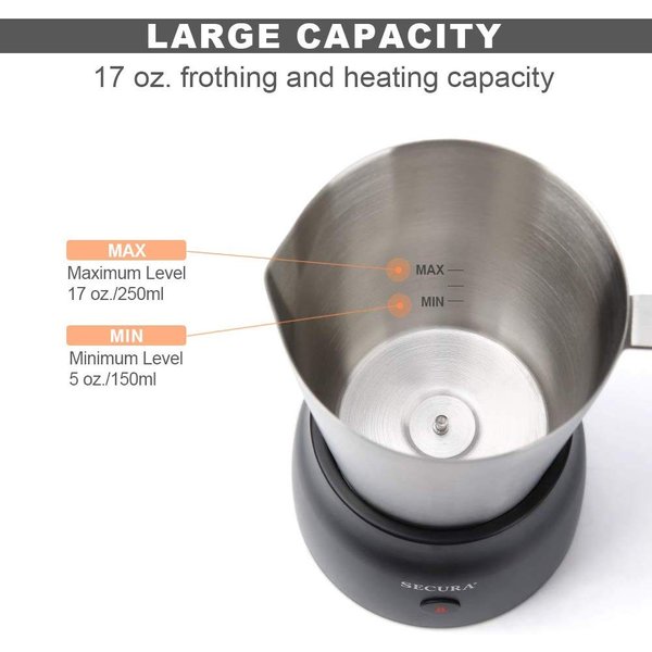 Secura �ߥ륯�ե����ޡ� �դ�դ�ˢ ��ư�ߥ륯ˢΩ�ƴ� ˢ���ƴ� ���ץ����� ��� �ߥ륯�������ޡ�������