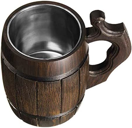 �ӡ���ޥ� ���� �����ӡ��른��å� ���ƥ�쥹�������� ������ ��±�� Handmade Beer Mug Oak Wood