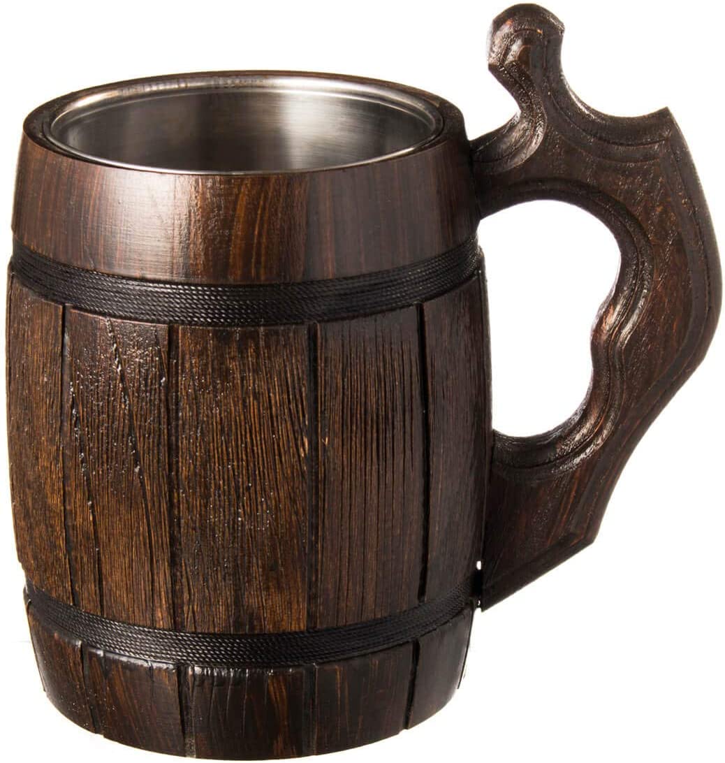 �ӡ���ޥ� ���� �����ӡ��른��å� ���ƥ�쥹�������� ������ ��±�� Handmade Beer Mug Oak Wood