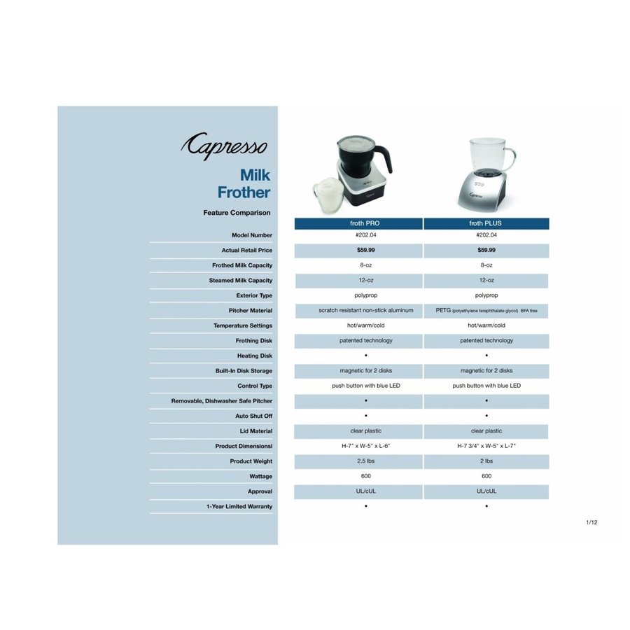 ���ץ�å� Capresso �ߥ륯ˢΩ�ƴ� ����ꥫ���å������