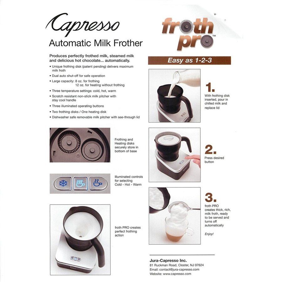 ���ץ�å� Capresso �ߥ륯ˢΩ�ƴ� ����ꥫ���å������