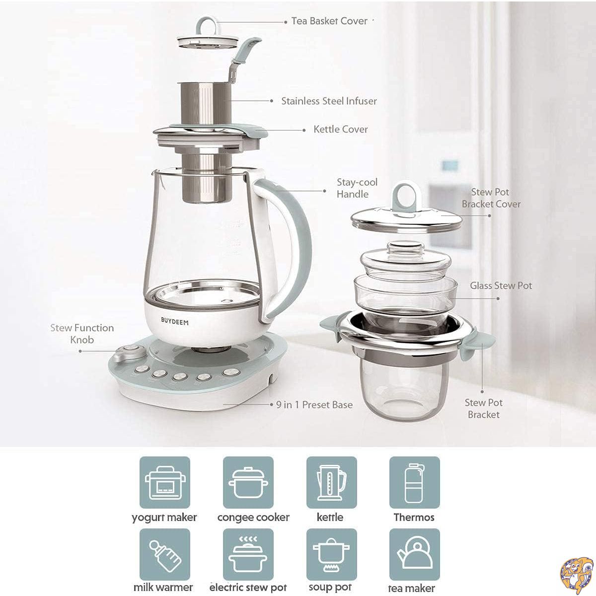 BUYDEEM buydeem k2683�إ륹���������ƥ����᡼���������ȥ롢9-1�ץ�����ޥ֥��¤��ޥ������� 1.5 L ���졼