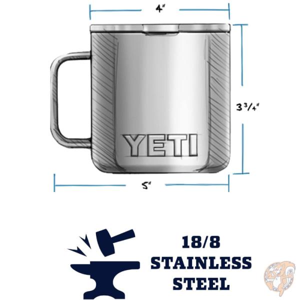 �����ƥ� YETI Rambler 14oz 414ml ���ƥ�쥹 �ޥ����å� �ޥ����饤�������դ� ����ѥ��󥤥����� ����̵��