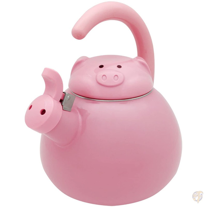 �ڤΤ䤫�� Supreme Housewares �İ����ڤΥ��ȥ� �ԥ󥯤Τ֤� �֥� Whistling Kettle, Pink Pig