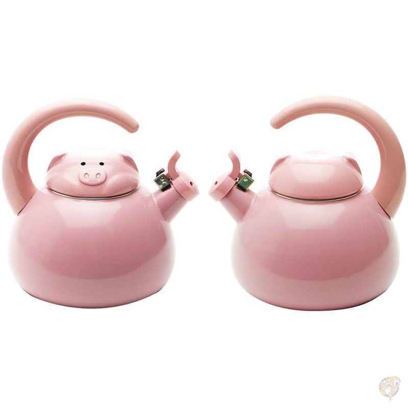 �ڤΤ䤫�� Supreme Housewares �İ����ڤΥ��ȥ� �ԥ󥯤Τ֤� �֥� Whistling Kettle, Pink Pig