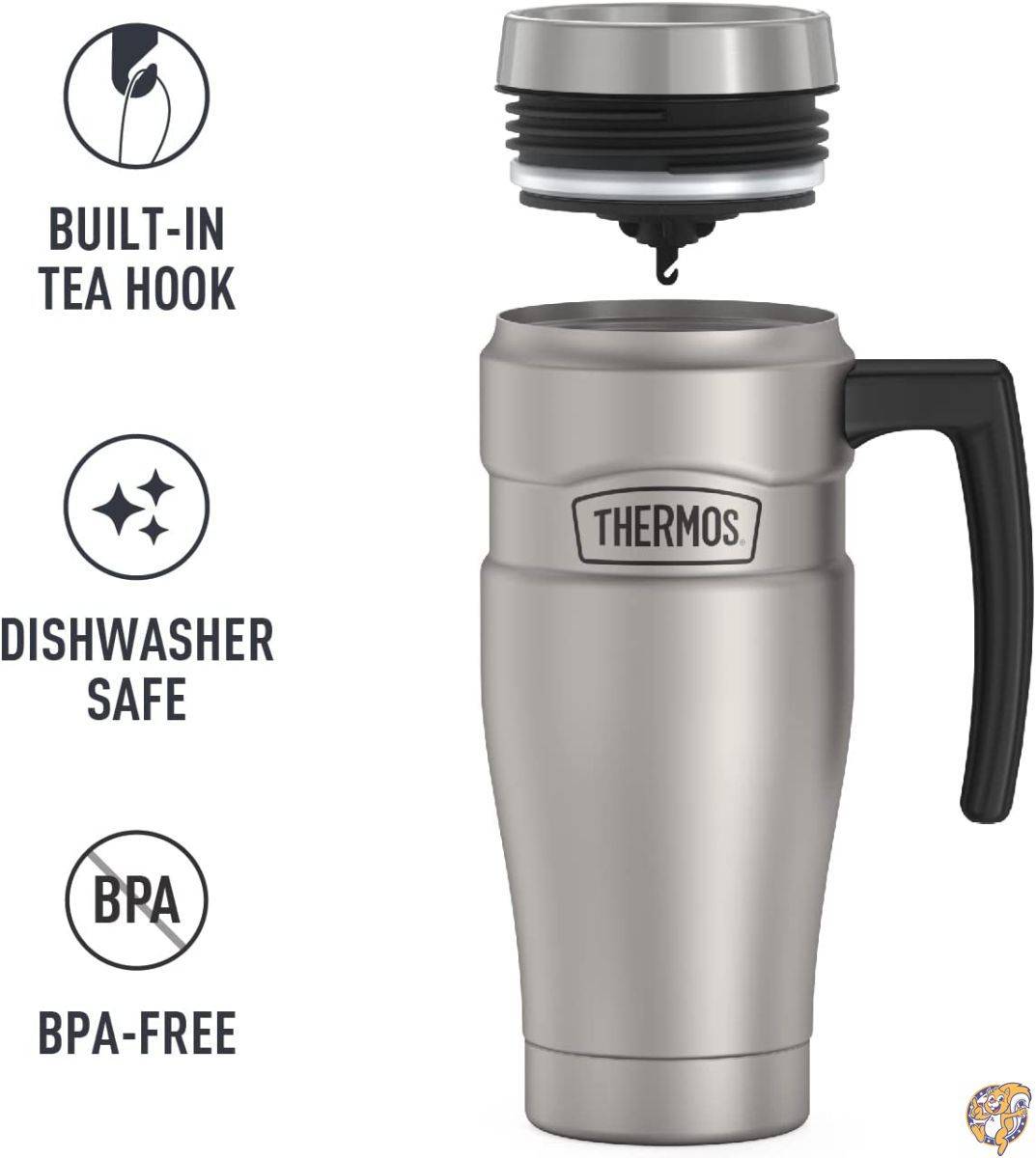 Thermos ���ƥ�쥹���� 473ml �ϥ�ɥ��դ��ȥ�٥�ޥ� 24 oz SK1000CRTRI4