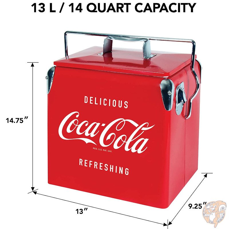 ���������� �����顼�ܥå��� ��ȴ���դ� Coca-Cola Retro Ice Chest Cooler (14 qt)����ȥ���